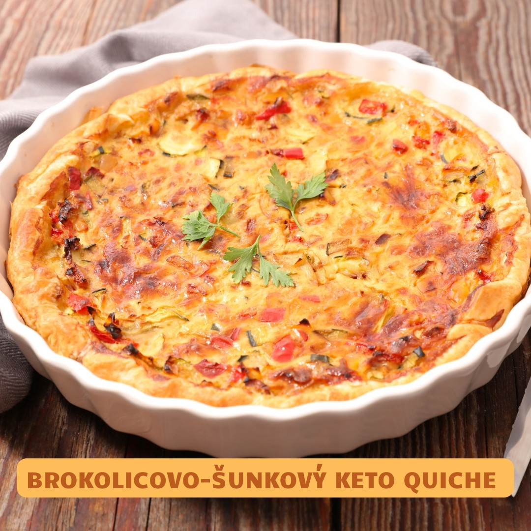 brokolicovo sunkovy keto quiche