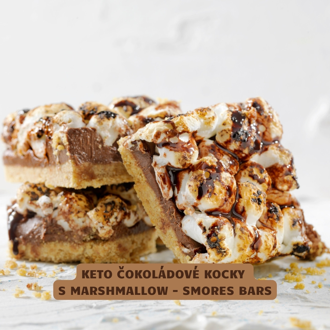 keto cokoladove kocky s marshmallow