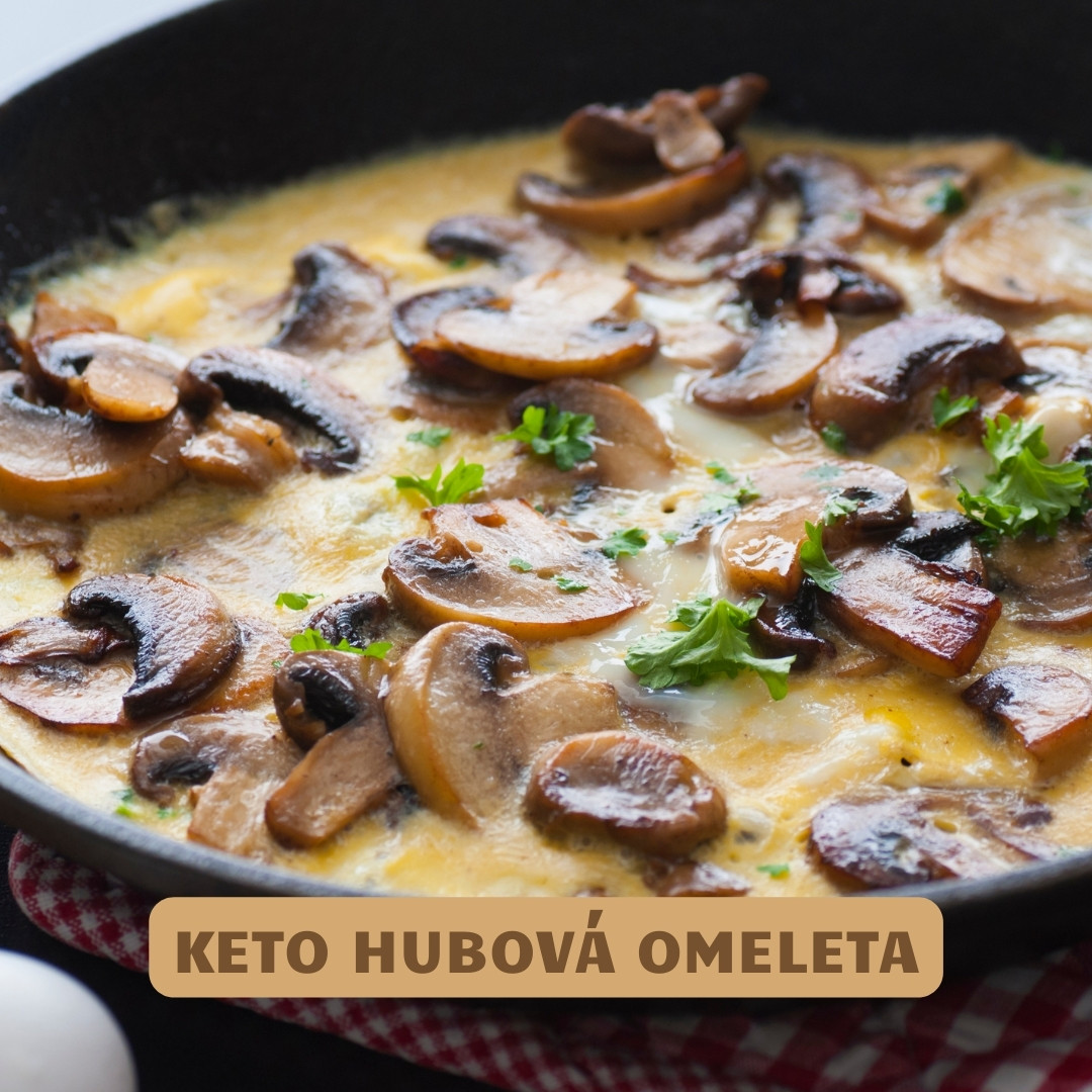 keto hubova omeleta