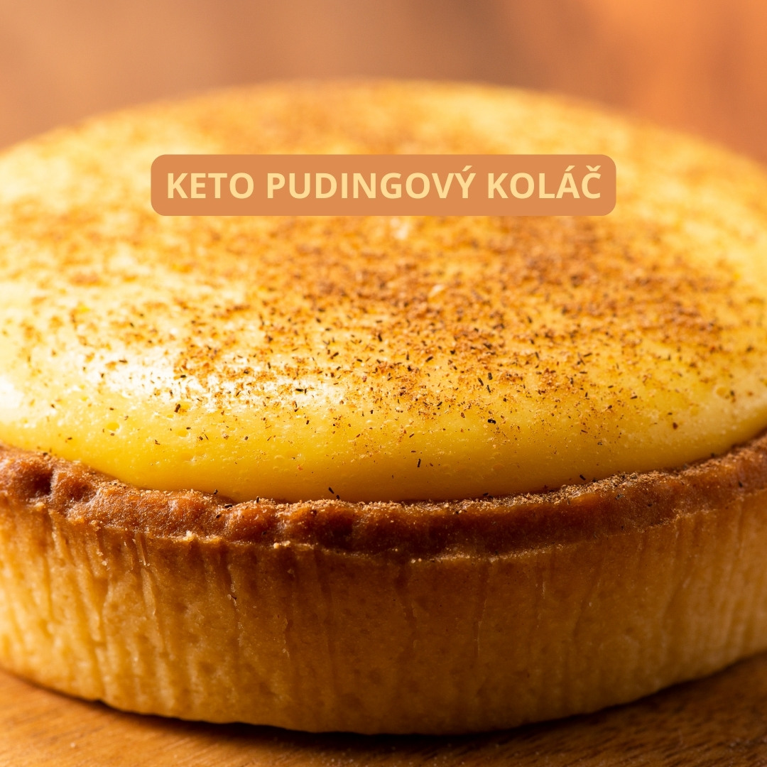 keto pudingovy kolac