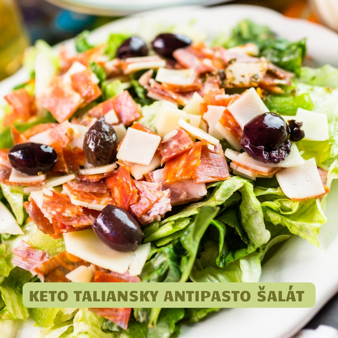 keto taliansky antipasto salat