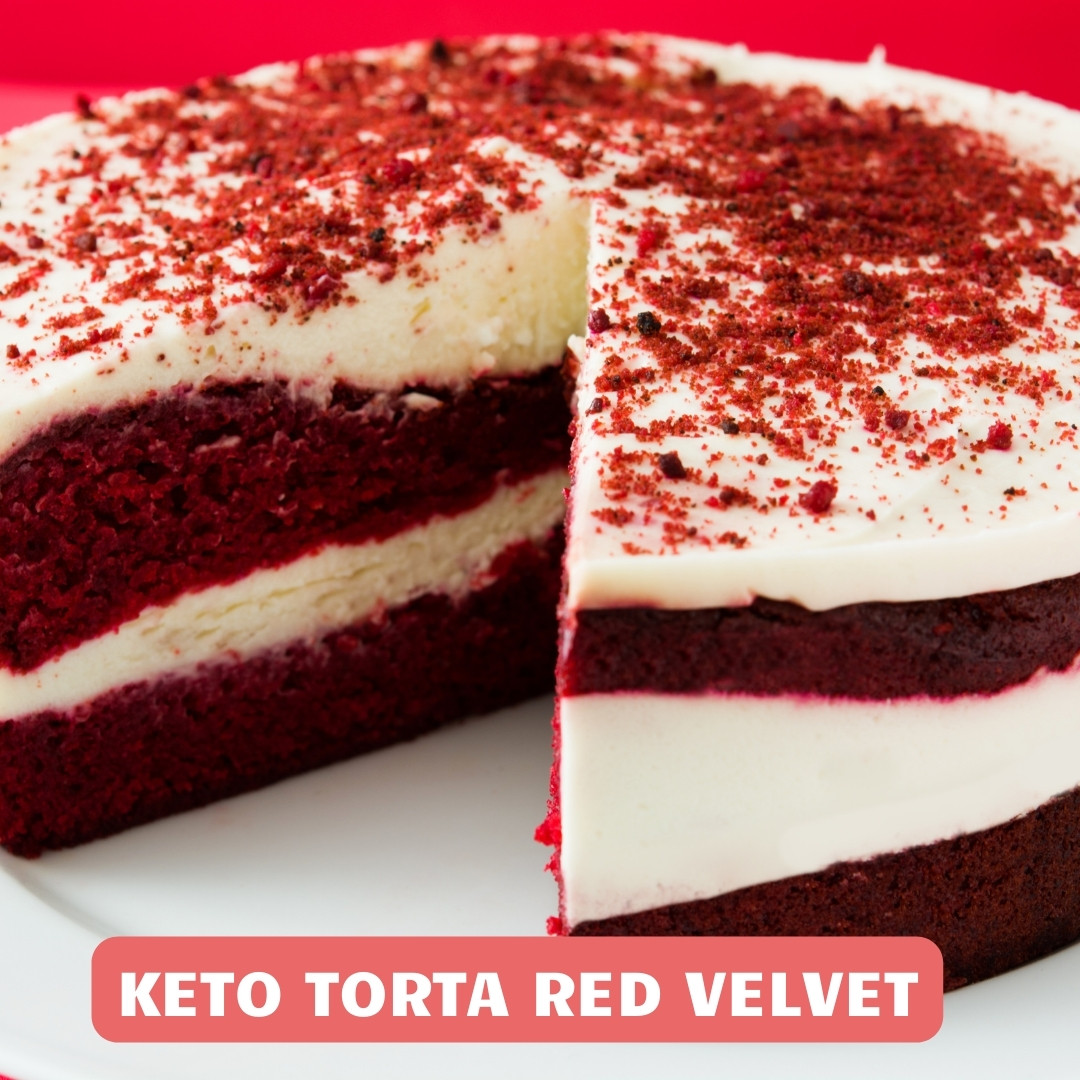 keto torta red velvet