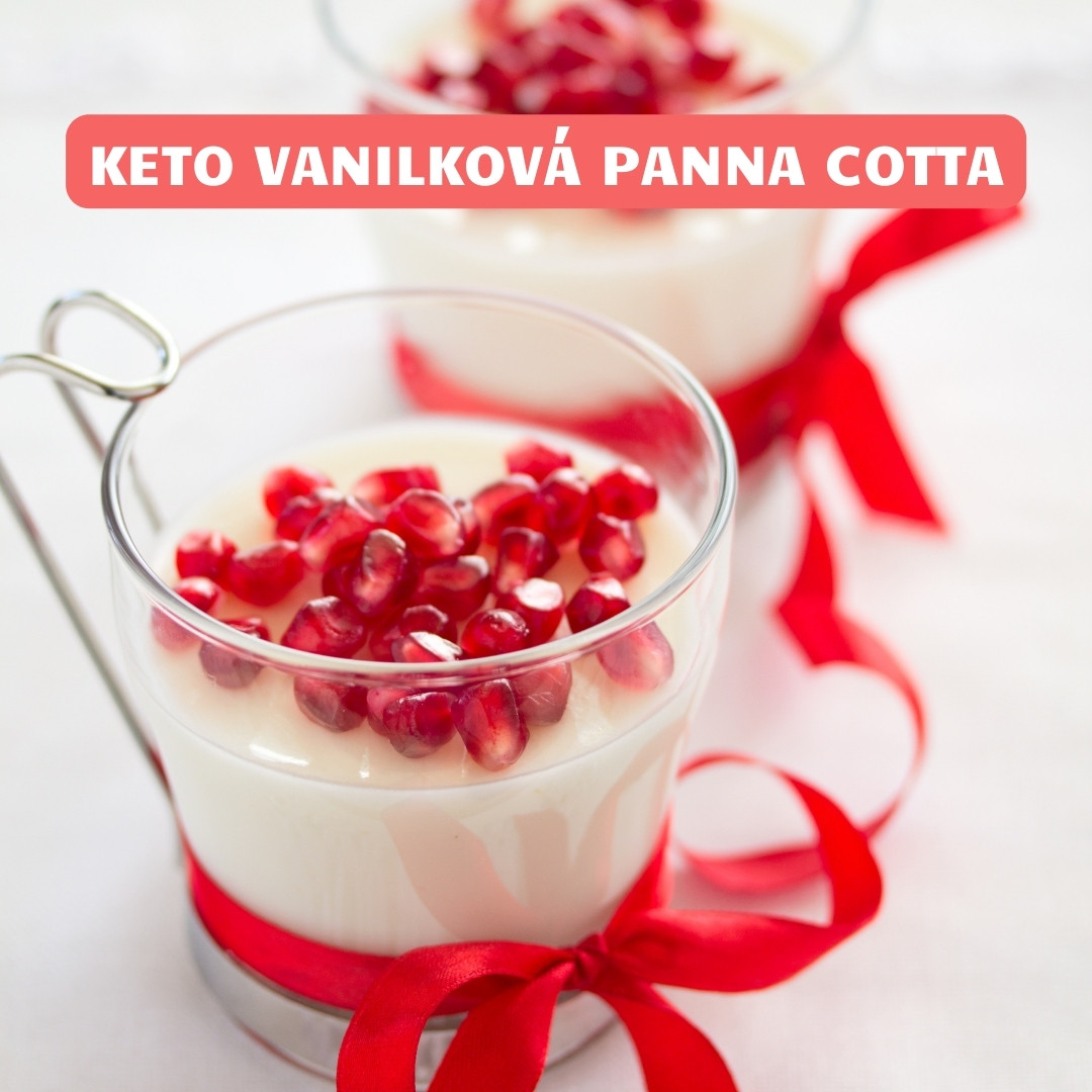 keto vanilkova panna cotta