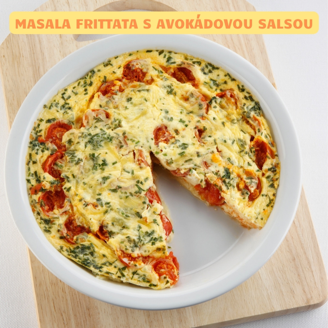 masala frittata s avokadovou salsou