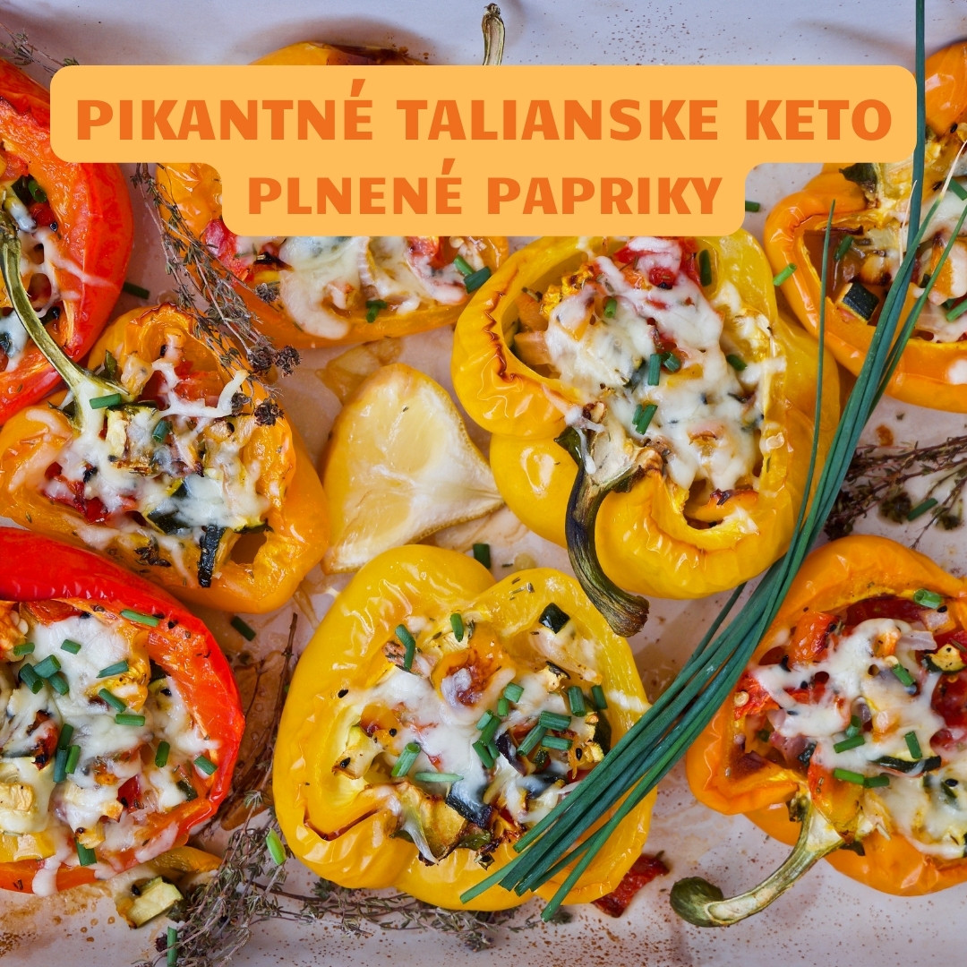 pikantne talianske keto plnene papriky