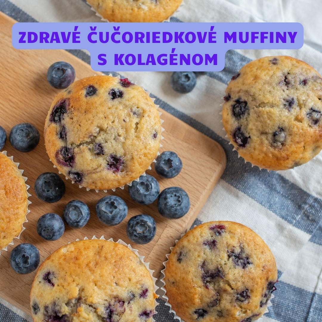 zdrave cucoriedkove muffiny s kolagenom